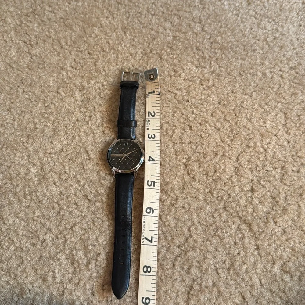 ARMANI EXCHANGE GENUINE LEATHER WATCH